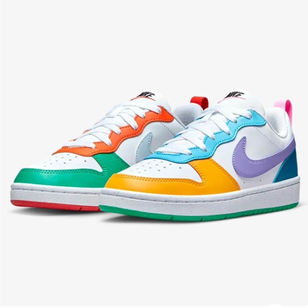 New Nike Court Borough Multi Color Sneakers